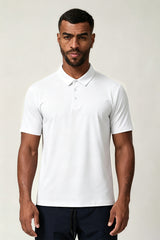 Men's Casual Collared Polo Cooling Quick-Dry Solid T-Shirt