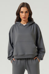 Unisex Boxy Loose Fleece Hoodie