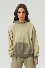 Unisex Grunge Wash Loose Fit Hoodie
