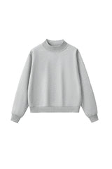Unisex Cozy Fleece Mock Neck Sweatshirt