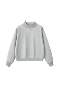 Unisex Cozy Fleece Mock Neck Sweatshirt