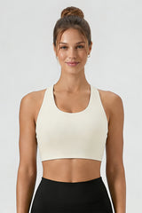 Women's Thin Strap U-Neck Naked Feel Breathable Sport Bra