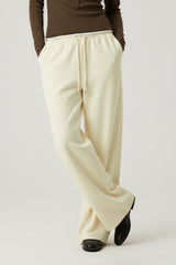 Women Relaxed Mid-Rise Wide-Leg Banana Pants - Lyocell Air Layer
