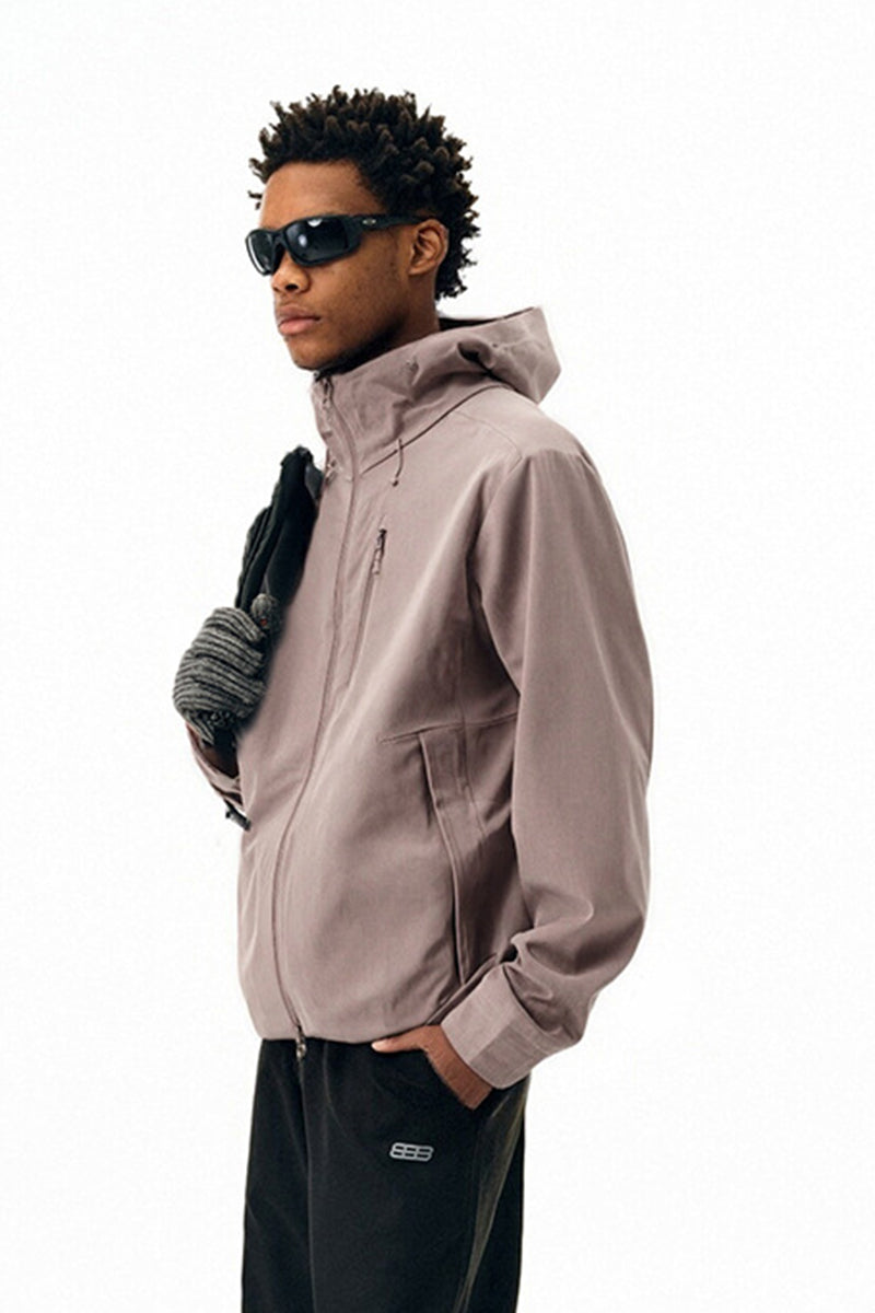 Men Seamless Hooded Urban Jacket