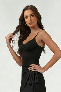 Women's Sports Ballet Pleated Sleeveless Yoga Top