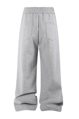 Unisex Loose Straight Leg Retro Street Pants: Mamba Cotton Blend Air Layer Design
