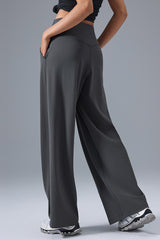 Women High-Waist Wide-Leg Quick-Dry Breathable Yoga Running Pants