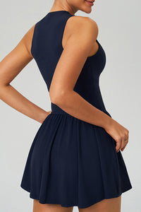 Women Cloud-Feel Fake Two-Piece Sports Dress