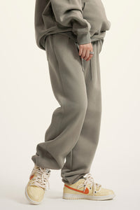 Men's teen loose casual fleece sports trousers