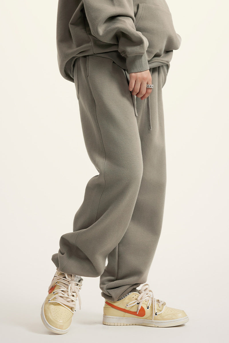 Men's teen loose casual fleece sports trousers