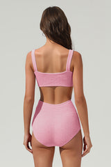 Women's Mint Textured Triangle Cup Bikini Set