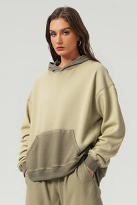 Unisex Grunge Wash Loose Fit Hoodie