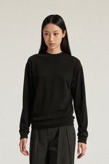 Women Tencel? Wool Relaxed Fit Long Sleeve Basic T-Shirt