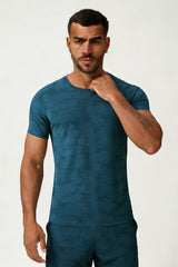 Men's Summer Cooling Lightweight Round Neck Sport T-shirt