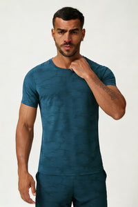 Men's Summer Cooling Lightweight Round Neck Sport T-shirt