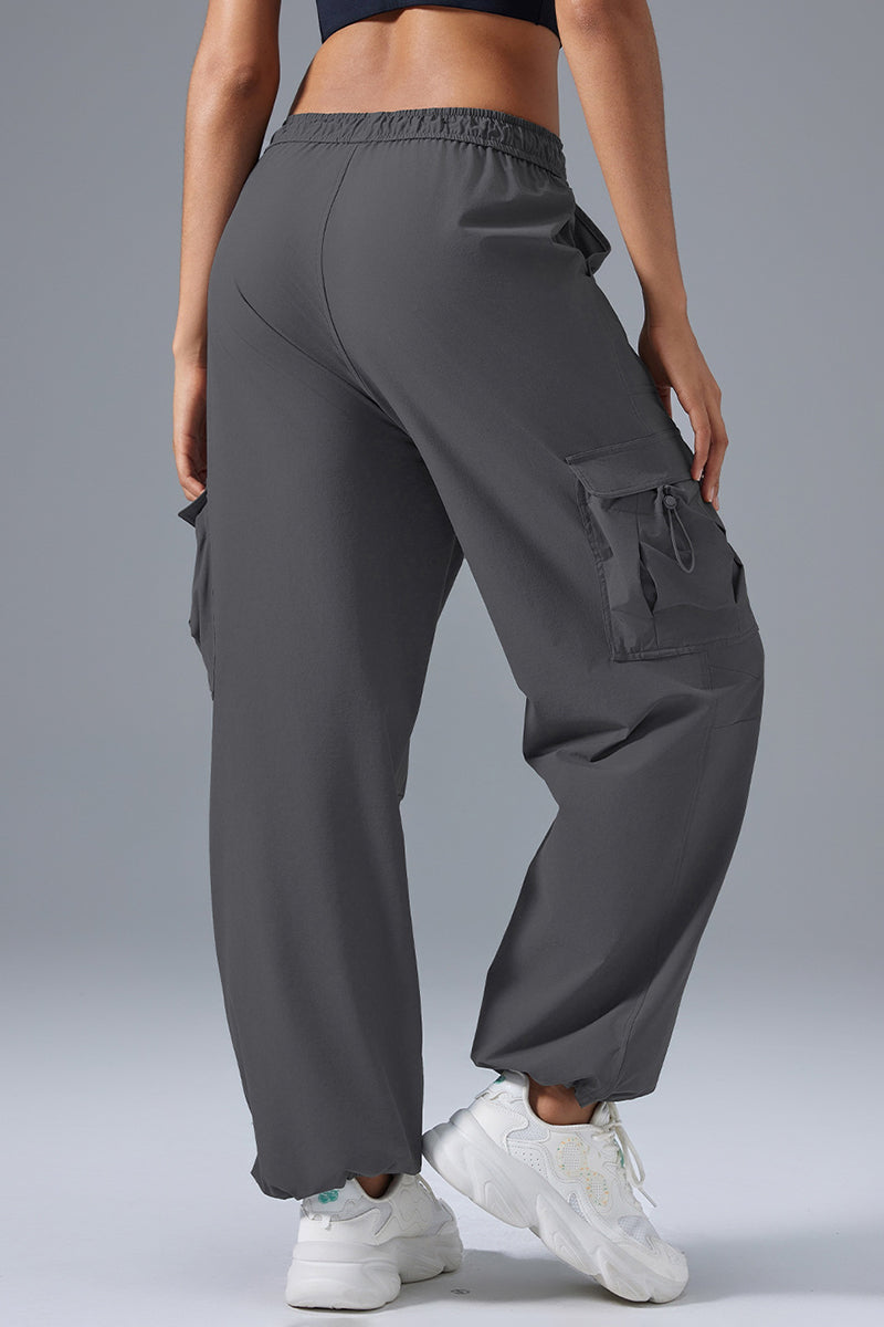 Women Relaxed-Fit Cargo Jogger Utility Workout Pants
