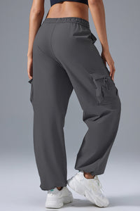 Women Relaxed-Fit Cargo Jogger Utility Workout Pants