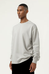 Men's Streetwear Cotton Loose Fitting Solid Pullover