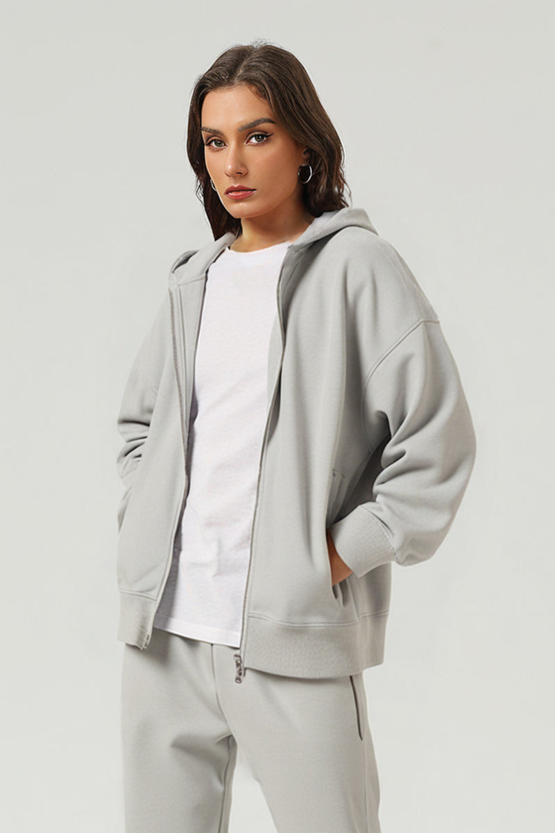 Unisex Warm Double-Zip Hooded Active Jacket