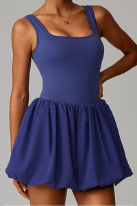 Women Built-in Shorts Pleated Tennis Dress