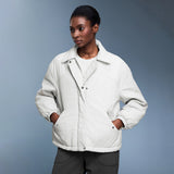 Women Lapel Casual Lightweight Waterproof Thermal Padded Jacket