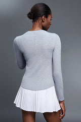 Women Henley-Collar Modal Comfort-Fit Yoga Long Sleeve Tee