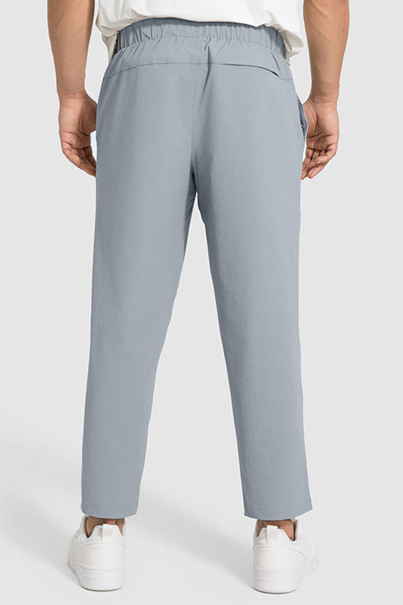 Men Lightweight Quick-Dry Straight Leg Casual Pants
