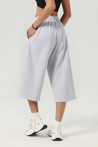 Unisex Casual Heavyweight Fleece Seven-Inch Pants