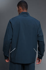 Men Outdoor Water-Resistant Fleece-Lined Stand Collar Jacket