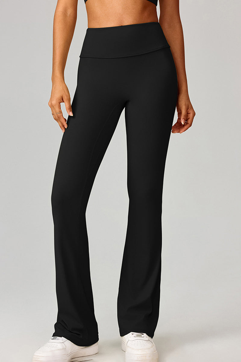 Women High-Waist Flared Naked-Feel Yoga Leggings