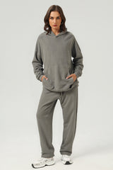Unisex Vintage Washed Hoodie + Pants Set