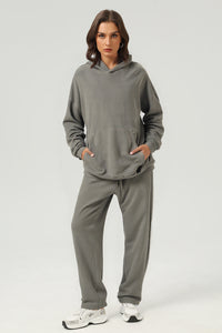 Unisex Vintage Washed Hoodie + Pants Set