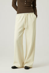 Women Relaxed Mid-Rise Wide-Leg Banana Pants - Lyocell Air Layer