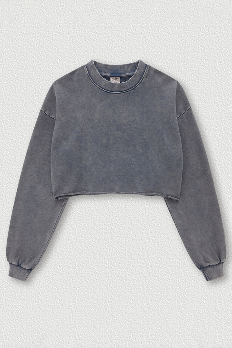 Women's Cropped Long Sleeve T-Shirt