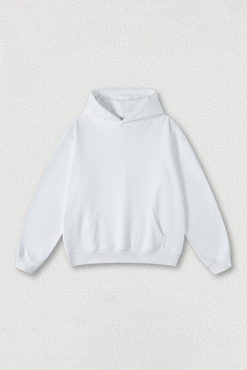 Solid color hoodie terry sweatshirt