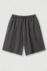 Loose Washed Athletic Shorts - Unisex Casual Sports Shorts