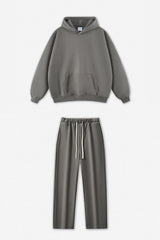 Unisex Fleece-Lined Oversized Hoodie and Pants