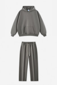 Unisex Fleece-Lined Oversized Hoodie and Pants