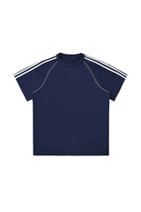 Men's Cotton Athletic Color-block Patchwork T-shirt