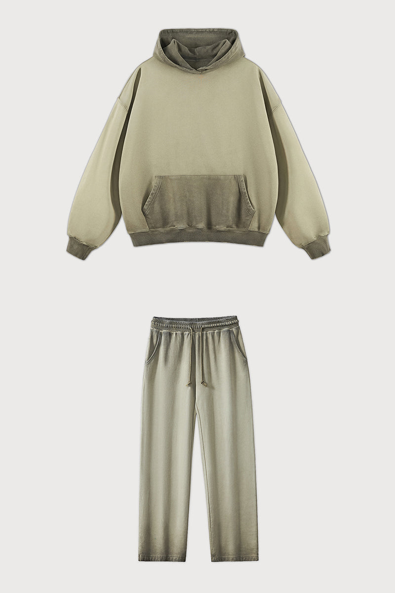Unisex 420G Vintage Wash Hoodie + Jogger Set