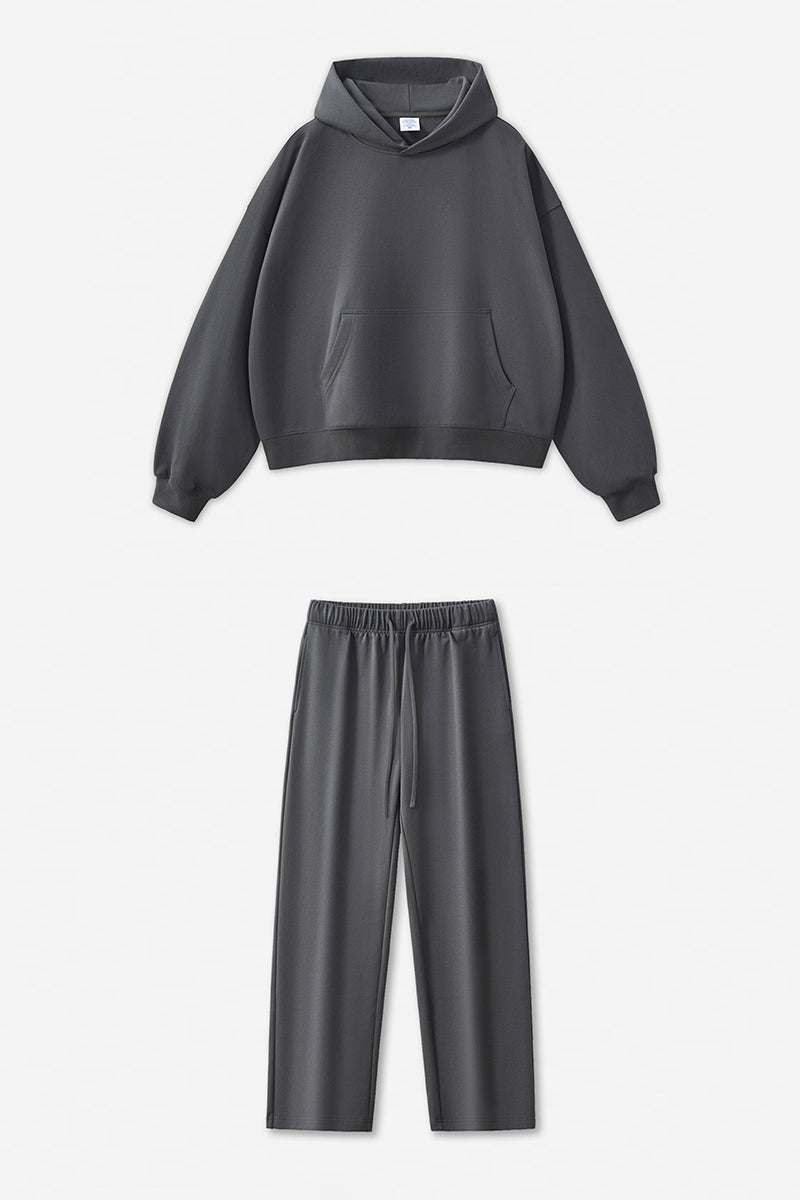 Unisex Boxy Loose Fleece Hoodie