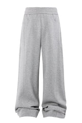 Unisex Loose Straight Leg Retro Street Pants: Mamba Cotton Blend Air Layer Design