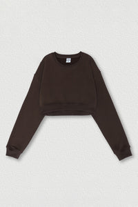 Women's crop top cropped crewneck sweatshirt