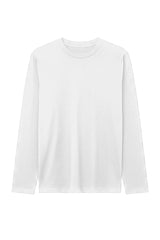 Men Solid Cotton Long Sleeve Tee