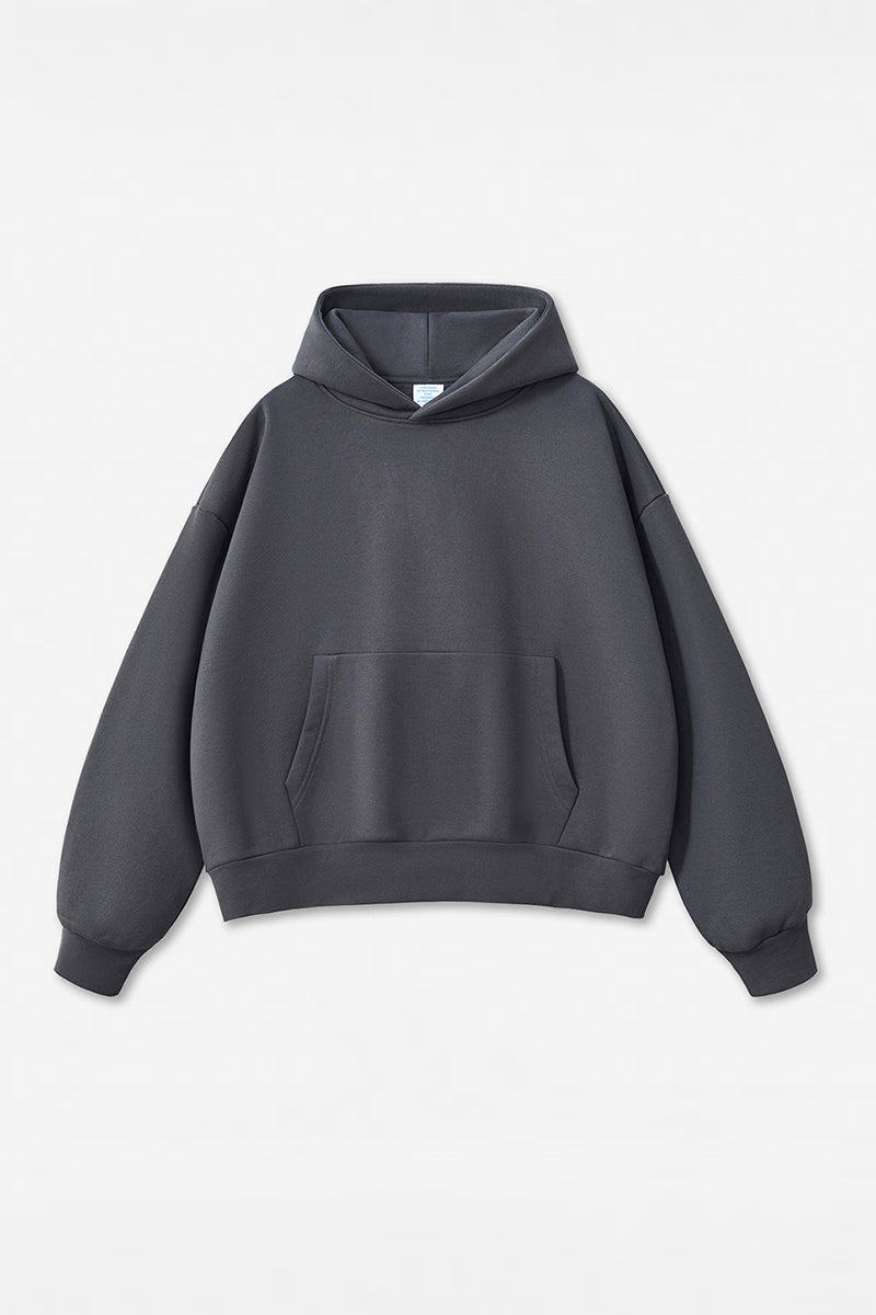 Unisex Streetwear Loose 500G Fleece Hoodie