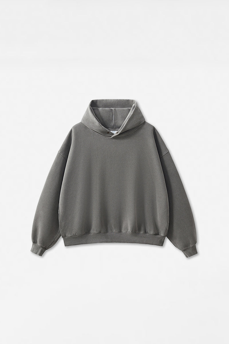 Unisex Boxy Loose Fleece Hoodie