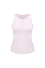 Women's Minimalist Front-Zip Sleeveless Sports Tank Top