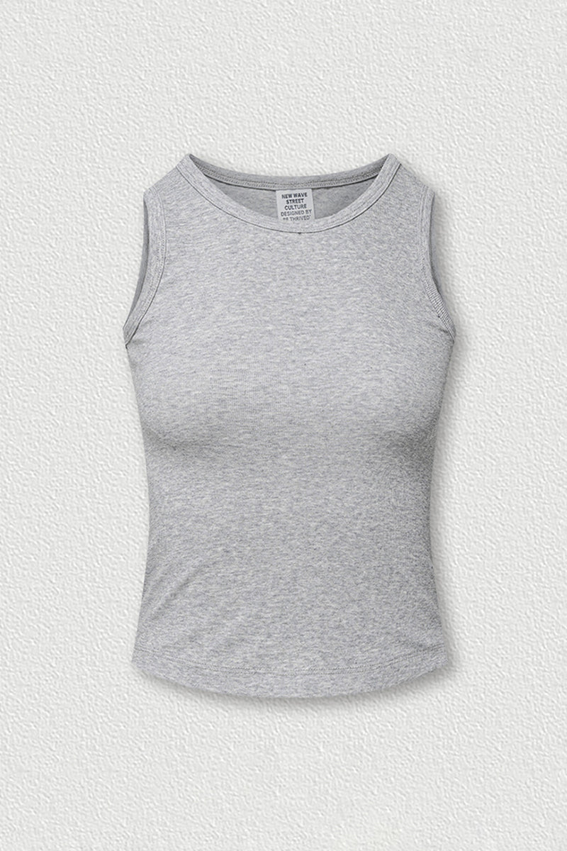 Women's stylish form-fitting sleeveless tank top