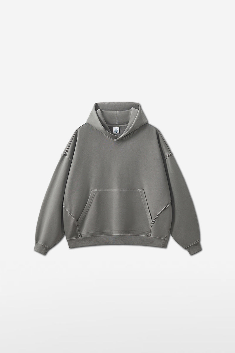 Unisex Vintage Washed Heavyweight Cotton Hoodie