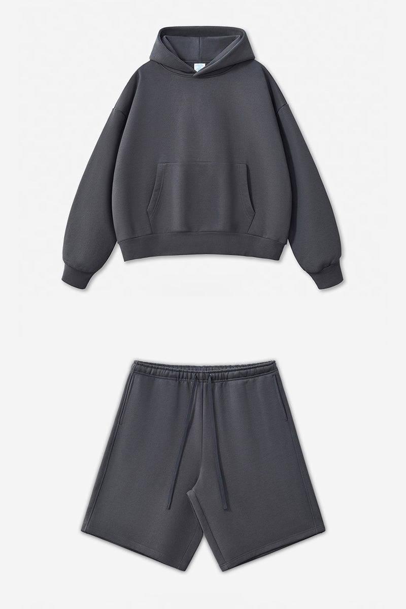 Unisex Heavyweight Oversized Hoodie And Shorts